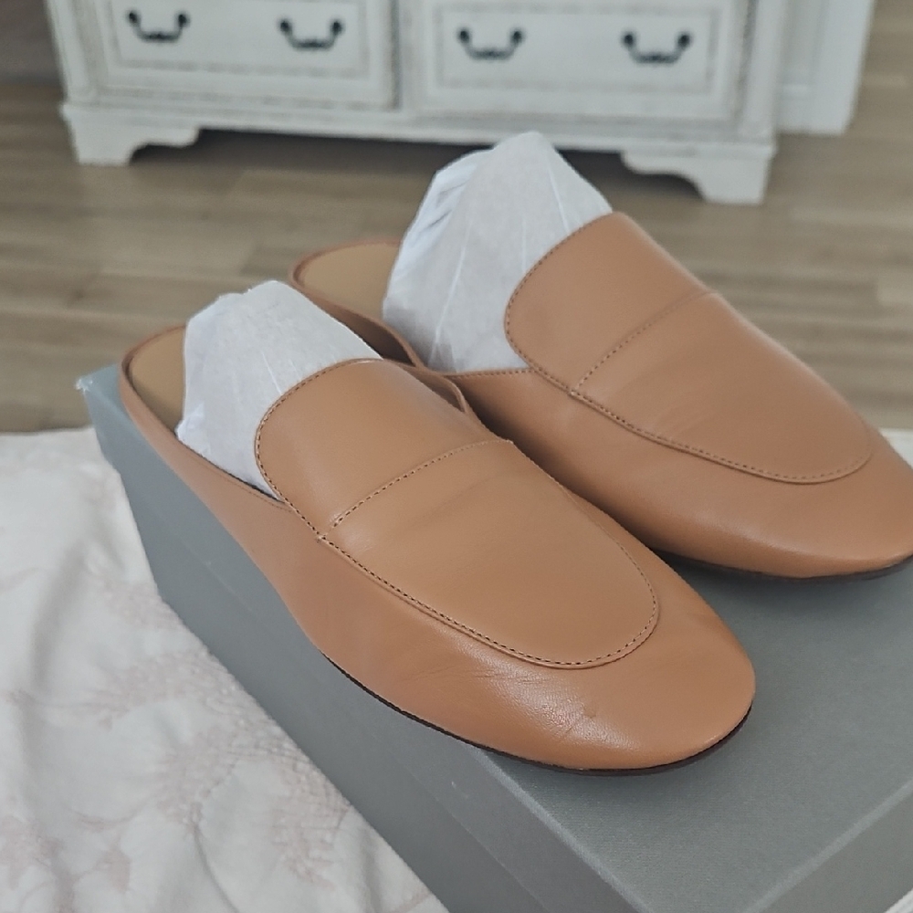 Everlane Tan Leather Women's Mules